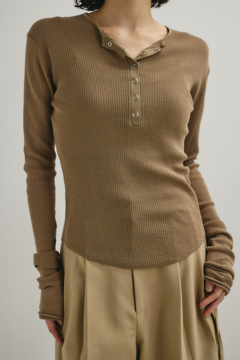 ヘンリーネックシアーニット 詳細画像 BEG 5