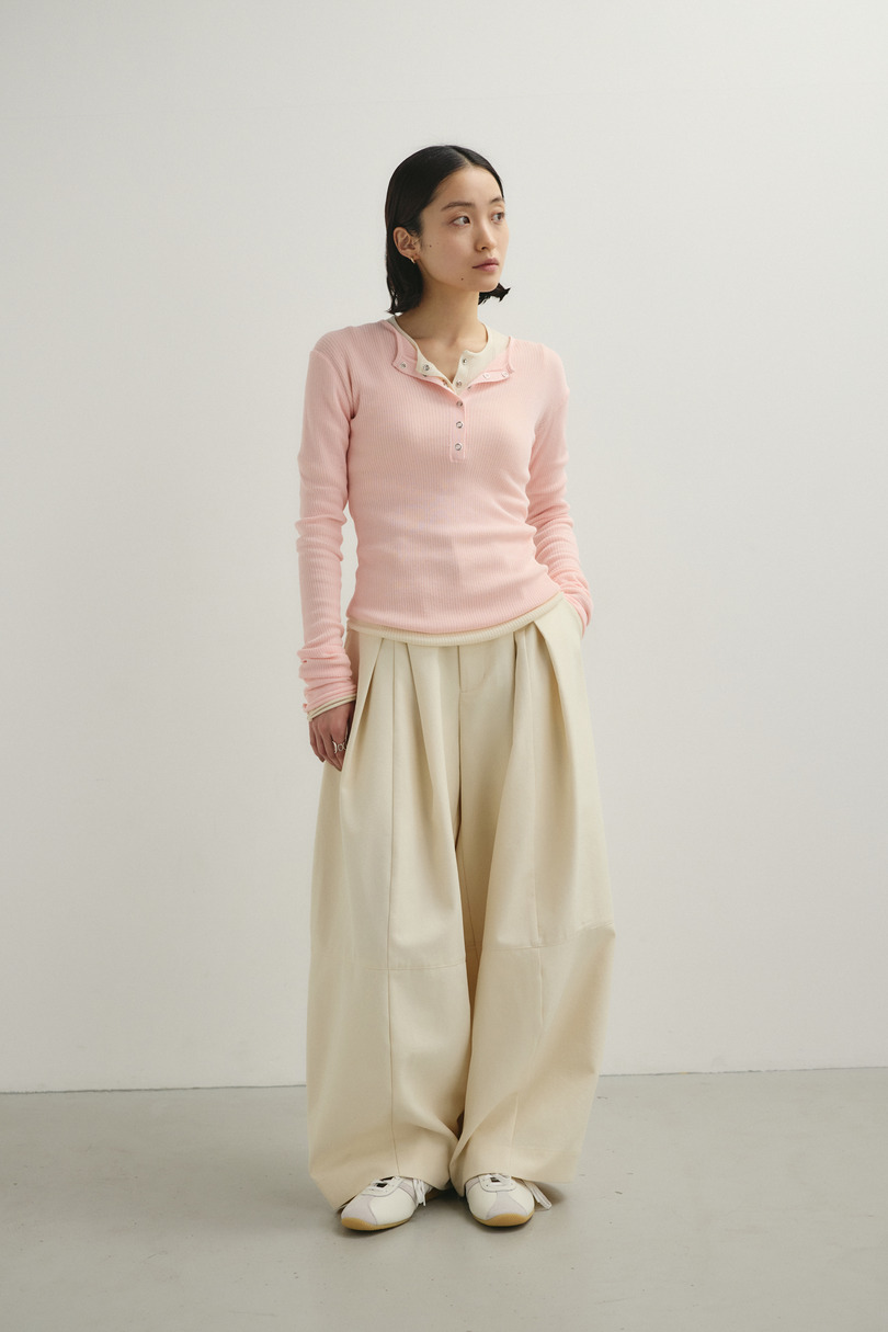 ヘンリーネックシアーニット 詳細画像 PNK 3