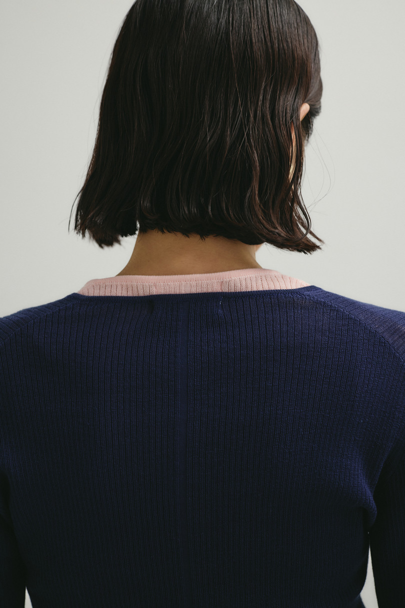 ヘンリーネックシアーニット 詳細画像 NVY 10