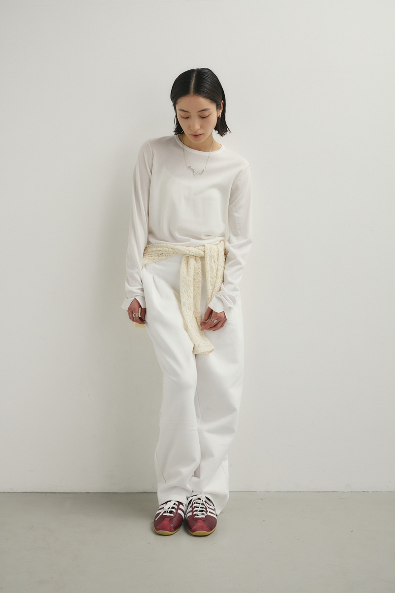 スリットスリーブニット 詳細画像 WHT 2
