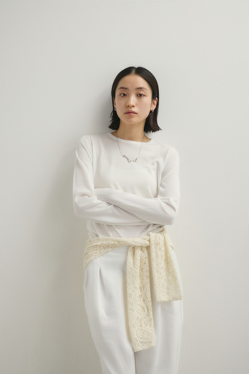 スリットスリーブニット 詳細画像 WHT 3