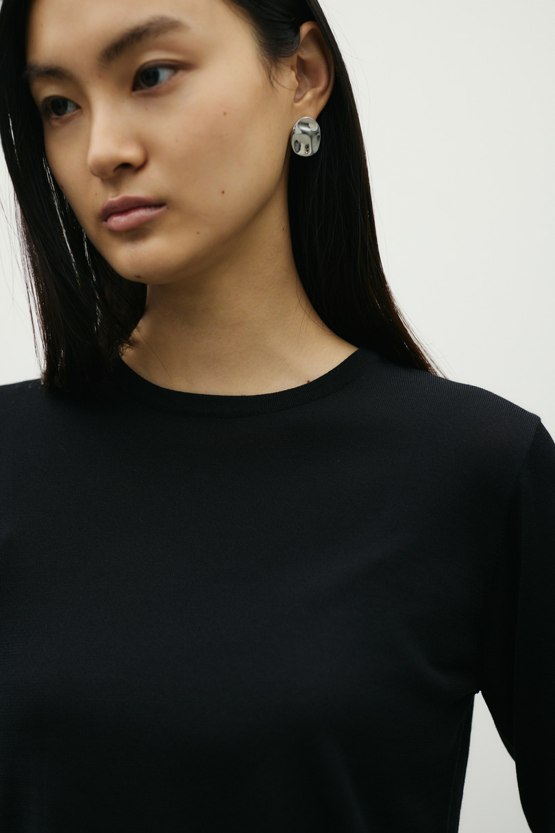 スリットスリーブニット 詳細画像 BLK 5