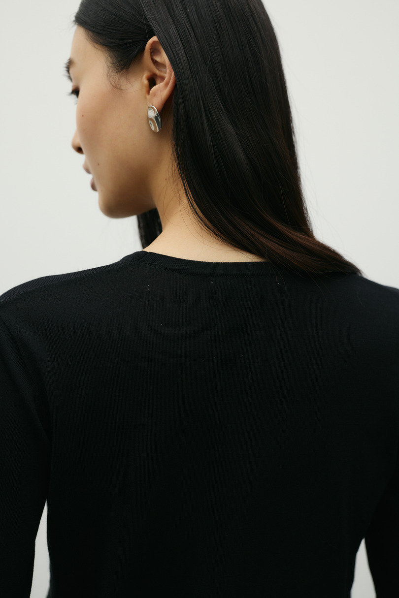 スリットスリーブニット 詳細画像 BLK 8