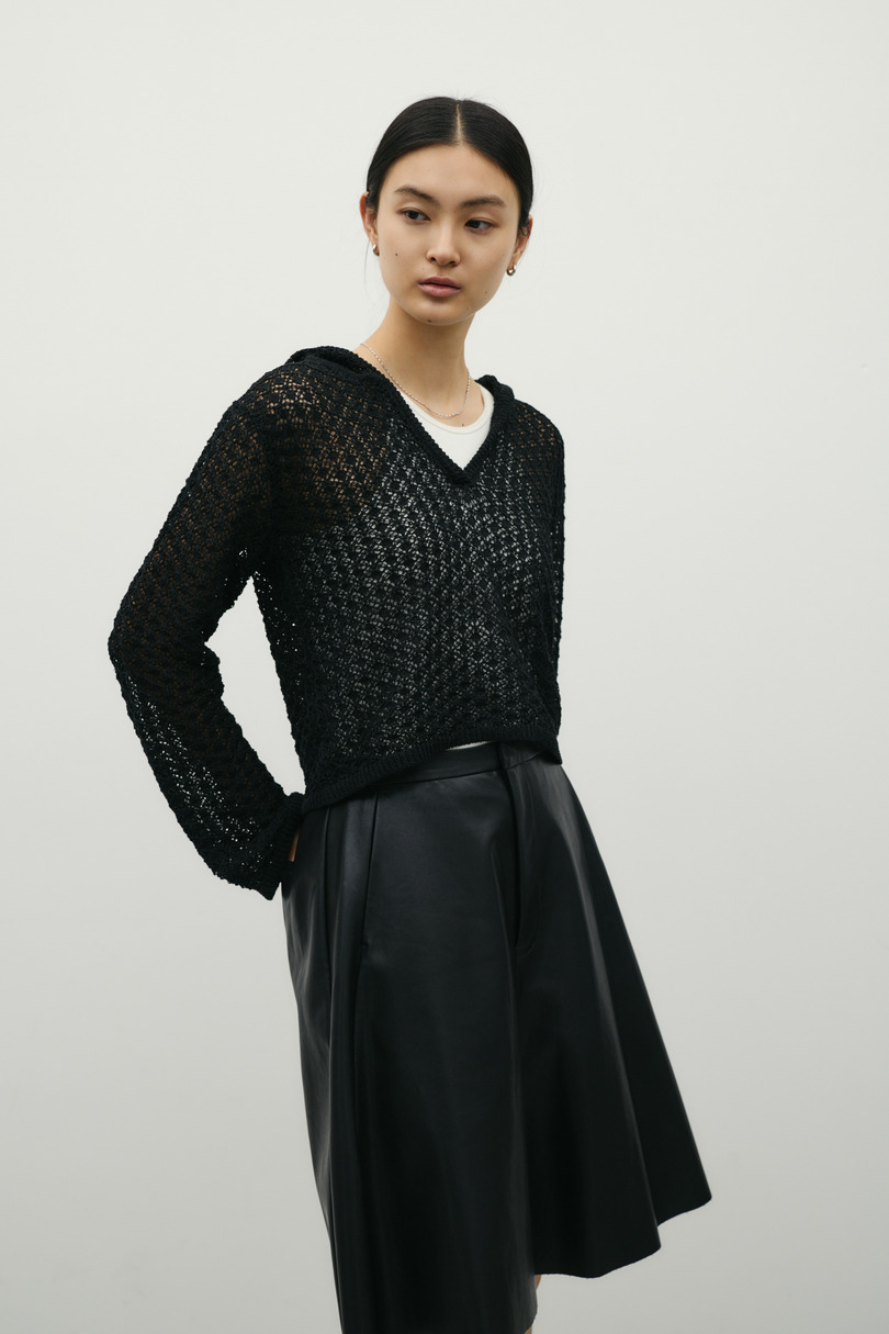 アイレットレースフーディー 詳細画像 BLK 5