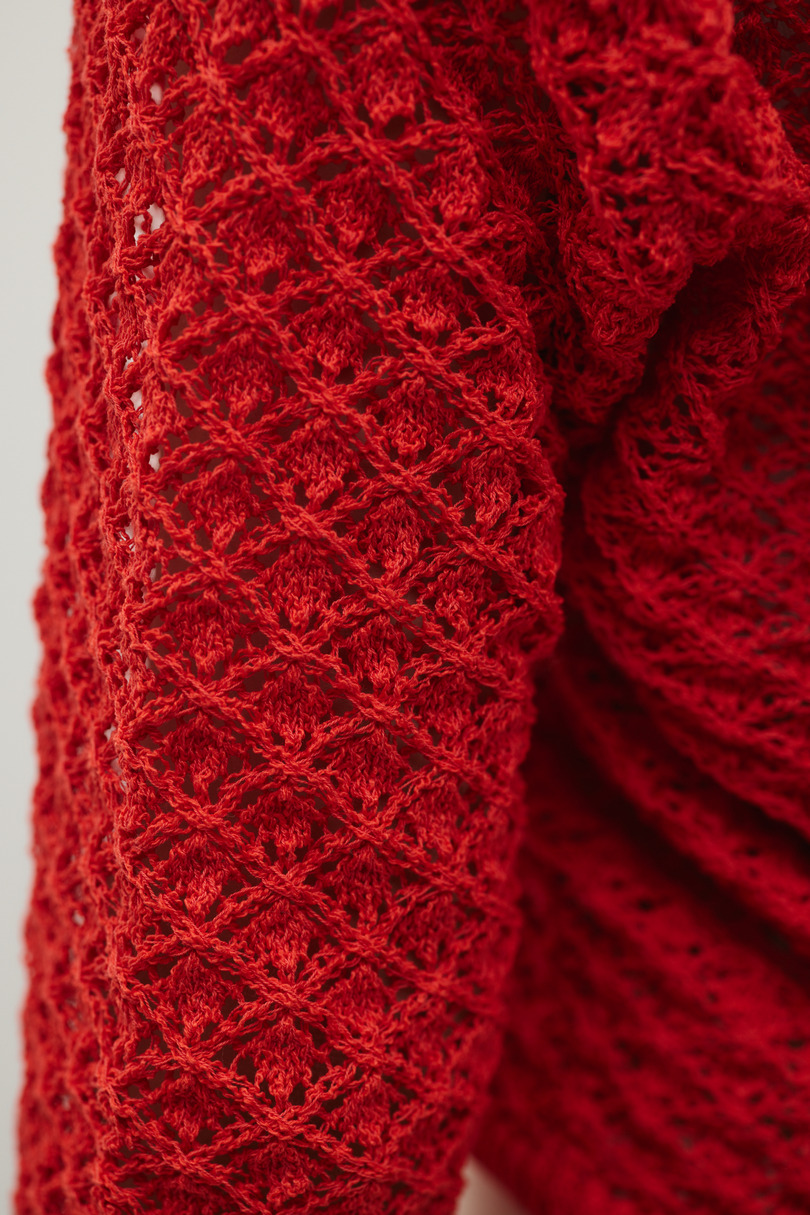 アイレットレースフーディー 詳細画像 RED 9