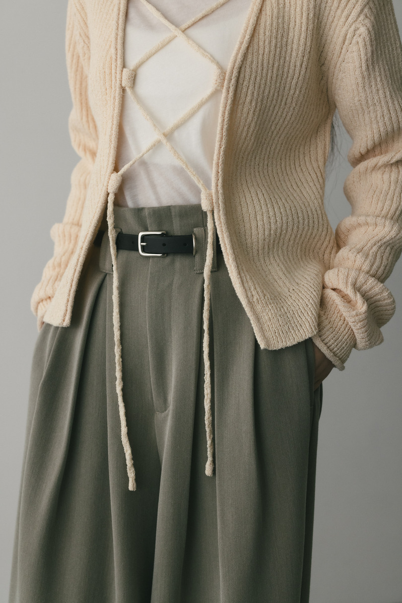 レースアップリブニットトップ 詳細画像 IVOY 6