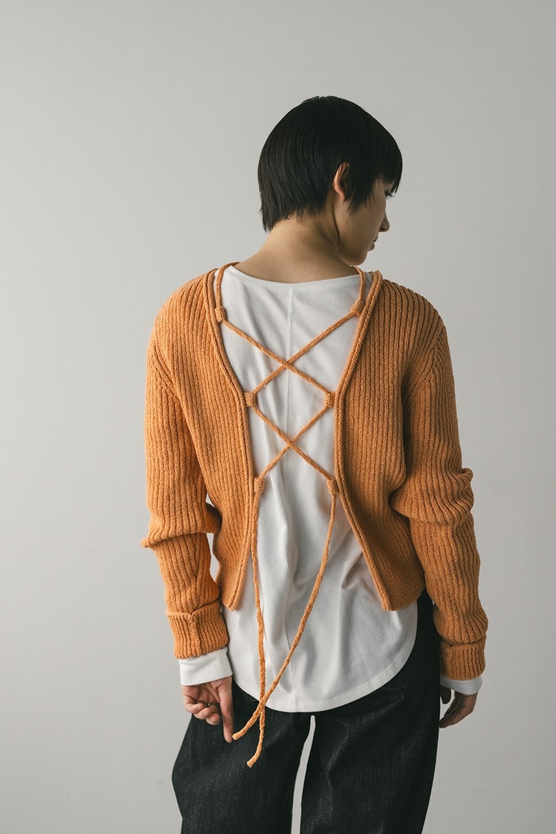 レースアップリブニットトップ 詳細画像 ORG 11