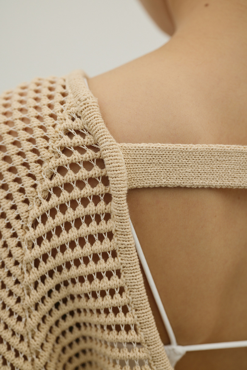 バックオープンメッシュニット 詳細画像 L/BEG 10