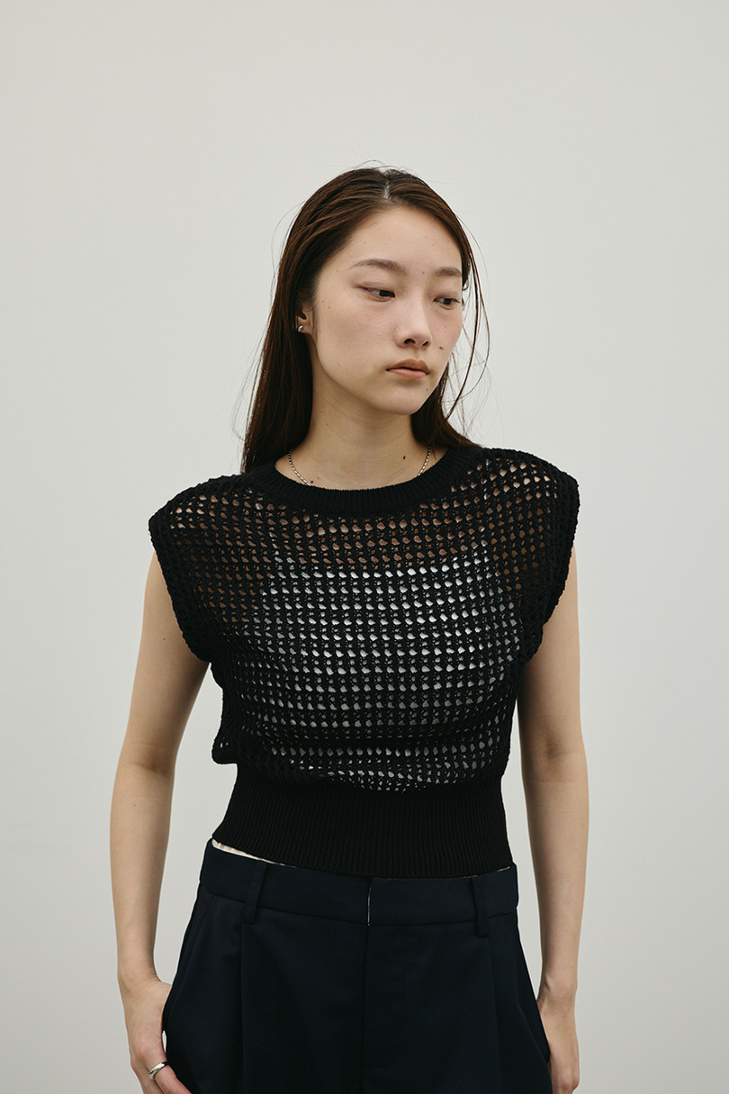 2WAYクロシェニット 詳細画像 BLK 3