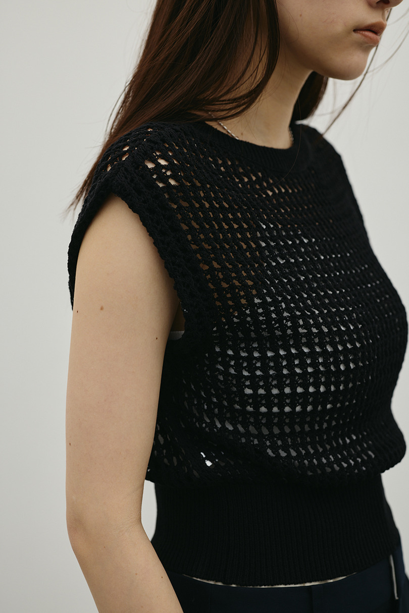 2WAYクロシェニット 詳細画像 BLK 6