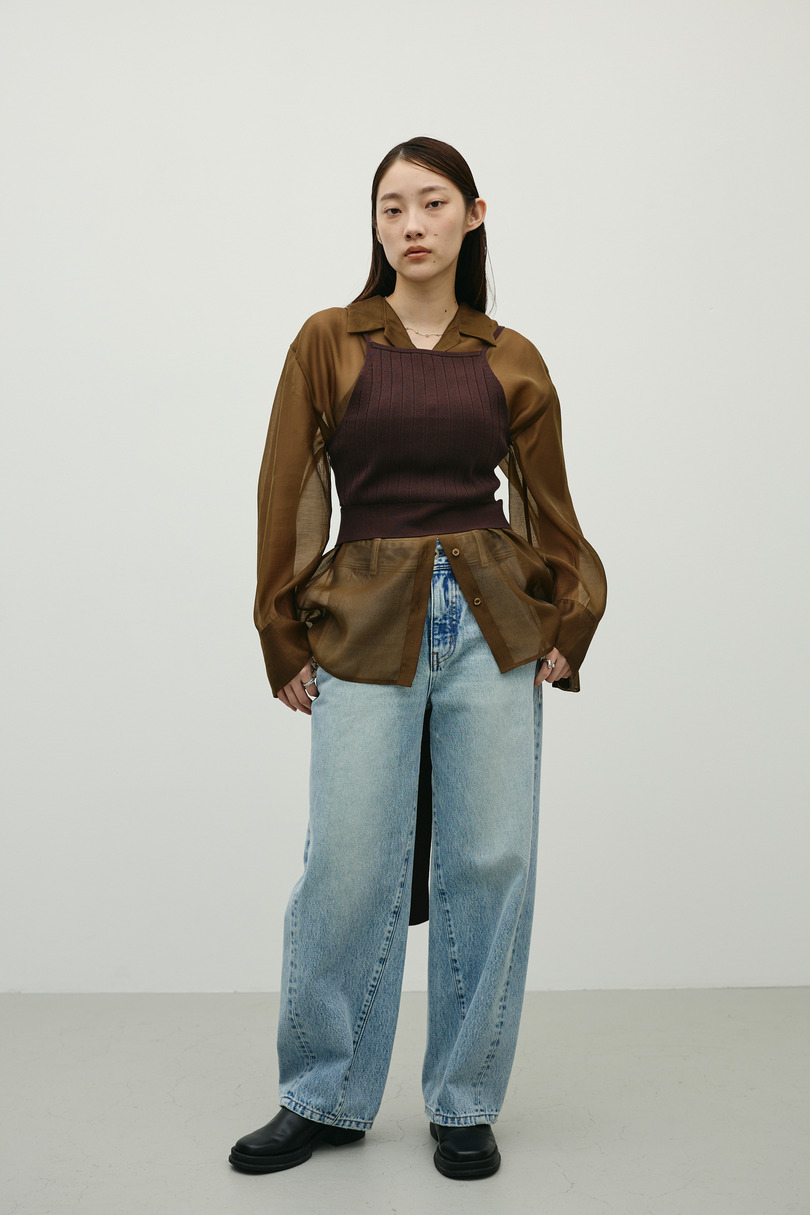 アメスリニットビスチェ 詳細画像 BRN 2