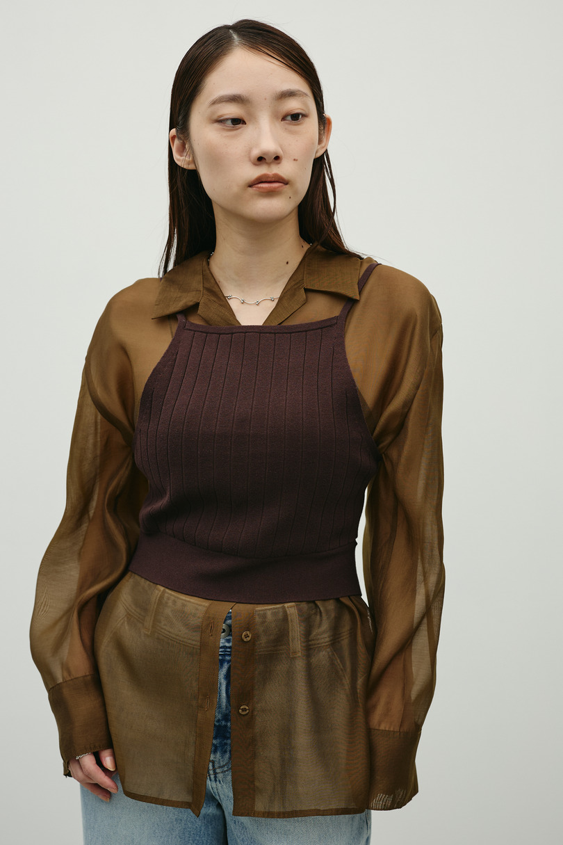 アメスリニットビスチェ 詳細画像 BRN 3