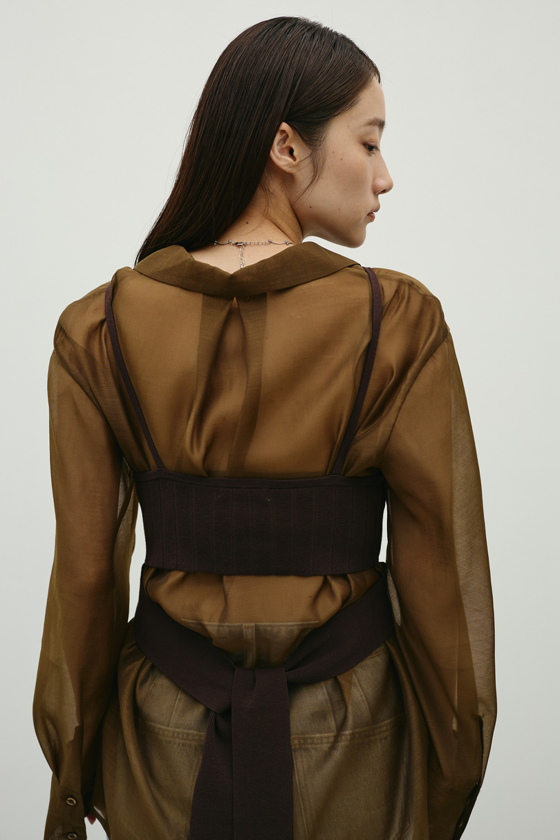 アメスリニットビスチェ 詳細画像 BRN 5