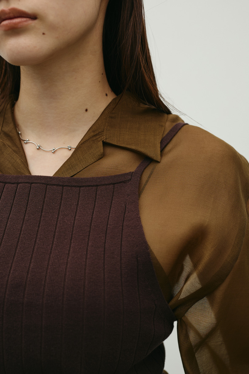 アメスリニットビスチェ 詳細画像 BRN 6