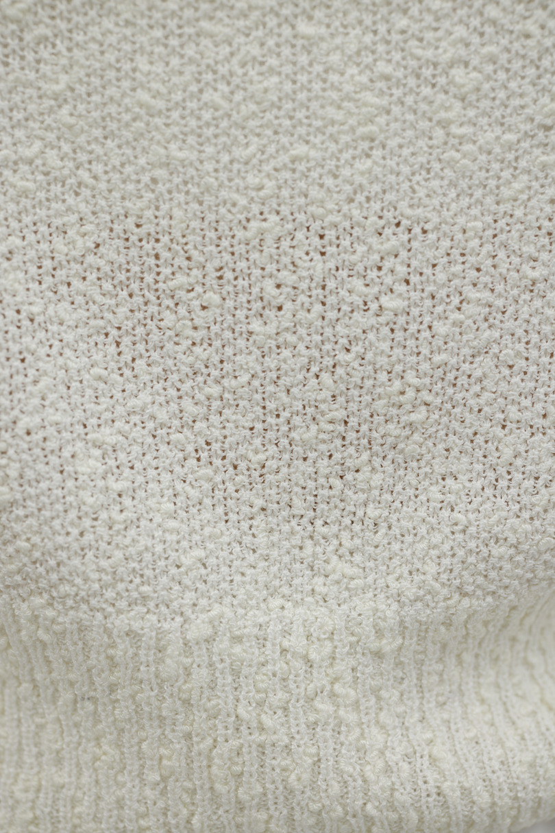 メランジクッションリブニット 詳細画像 WHT 12