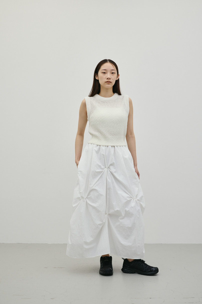 メランジクッションリブニット 詳細画像 WHT 3