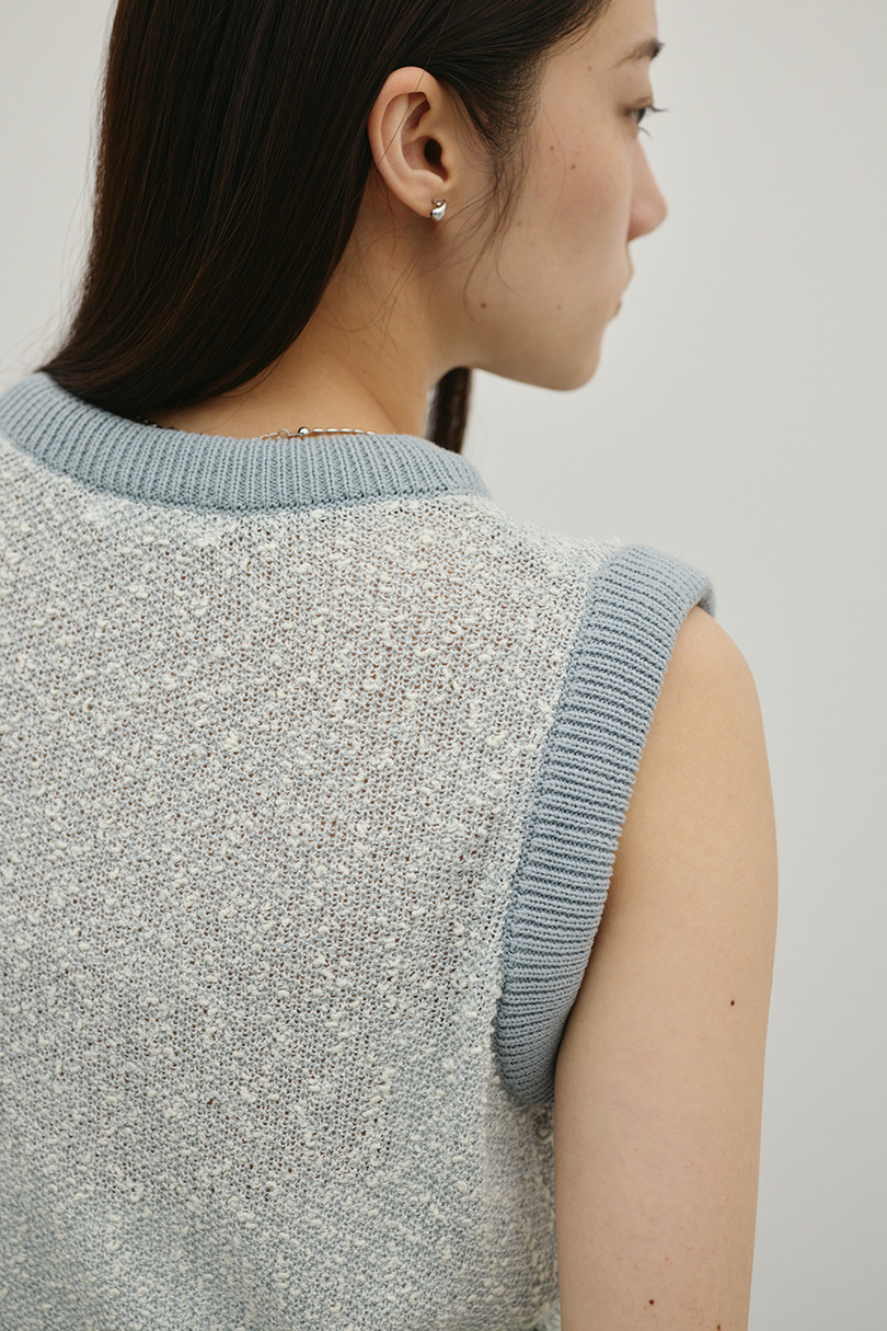 メランジクッションリブニット 詳細画像 柄SAX 11