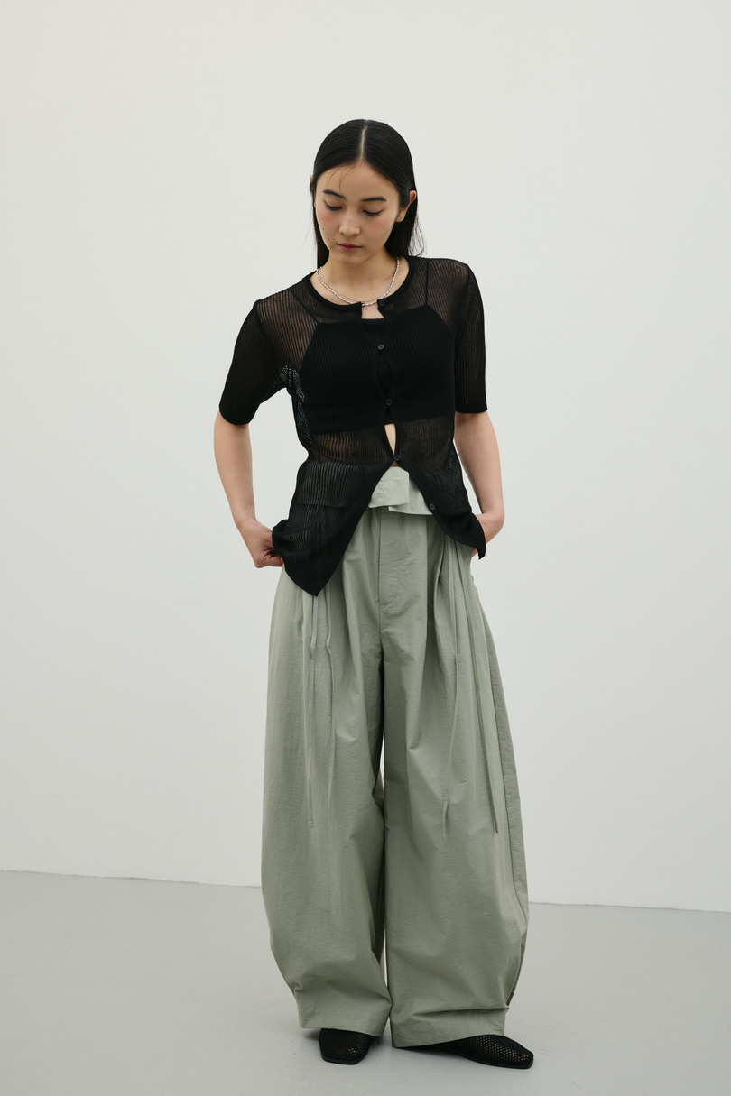 ホールボタンコンパクトニット 詳細画像 BLK 2