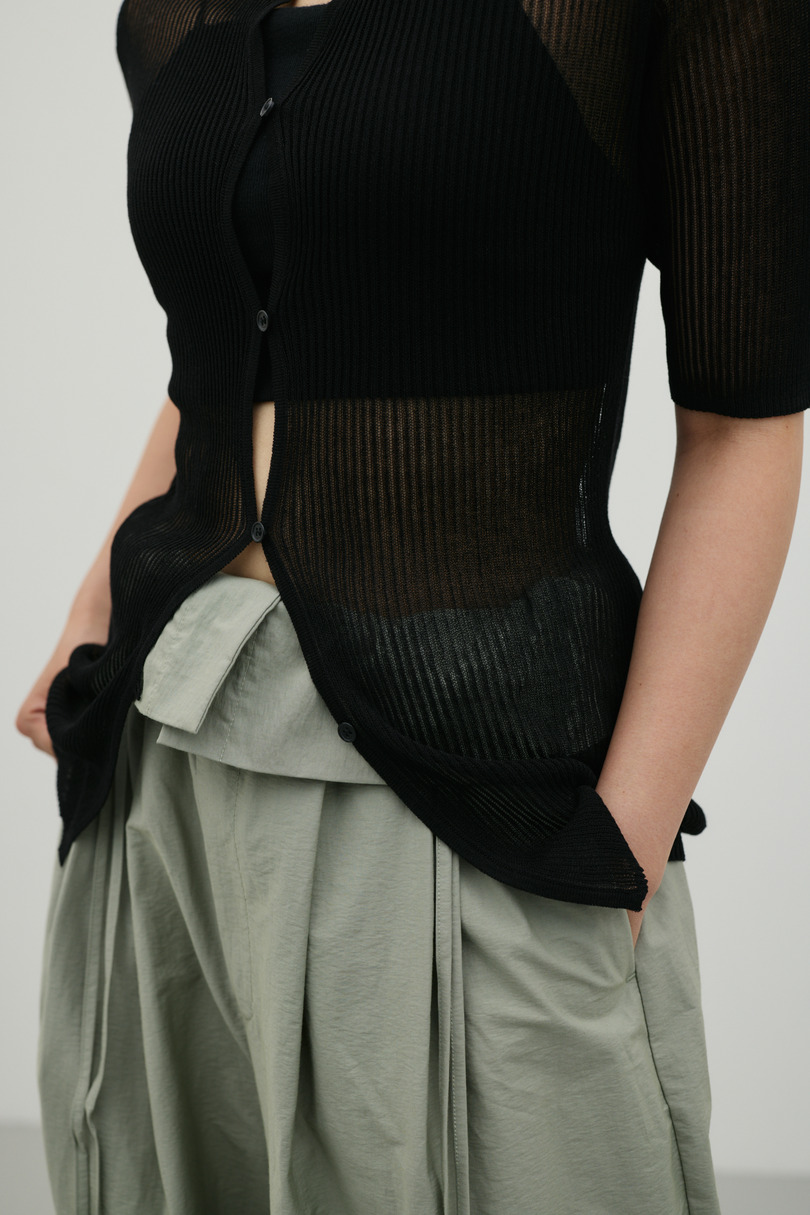 ホールボタンコンパクトニット 詳細画像 BLK 6