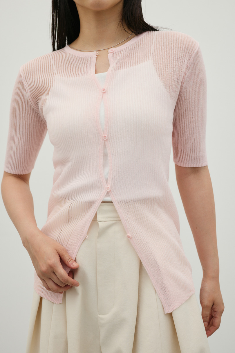 ホールボタンコンパクトニット 詳細画像 PNK 3