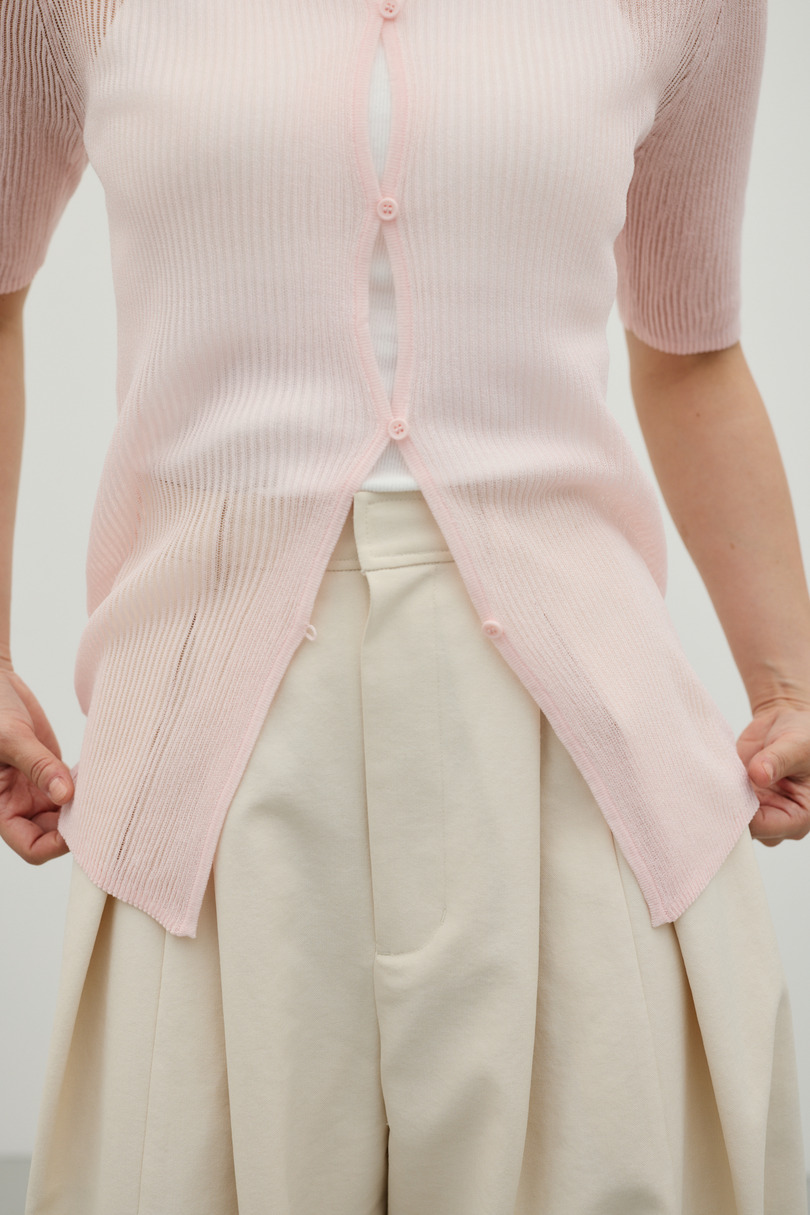 ホールボタンコンパクトニット 詳細画像 PNK 5