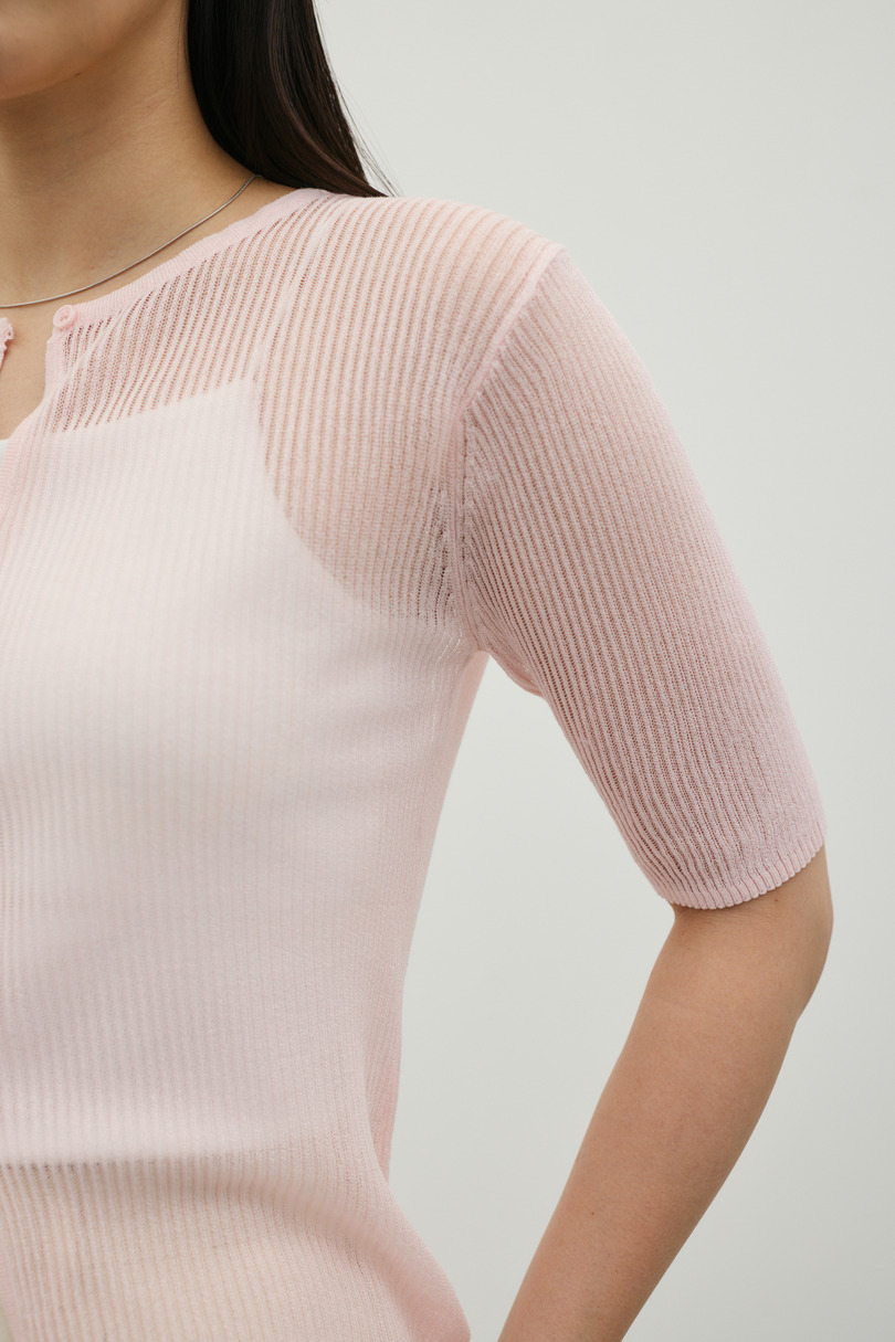 ホールボタンコンパクトニット 詳細画像 PNK 6