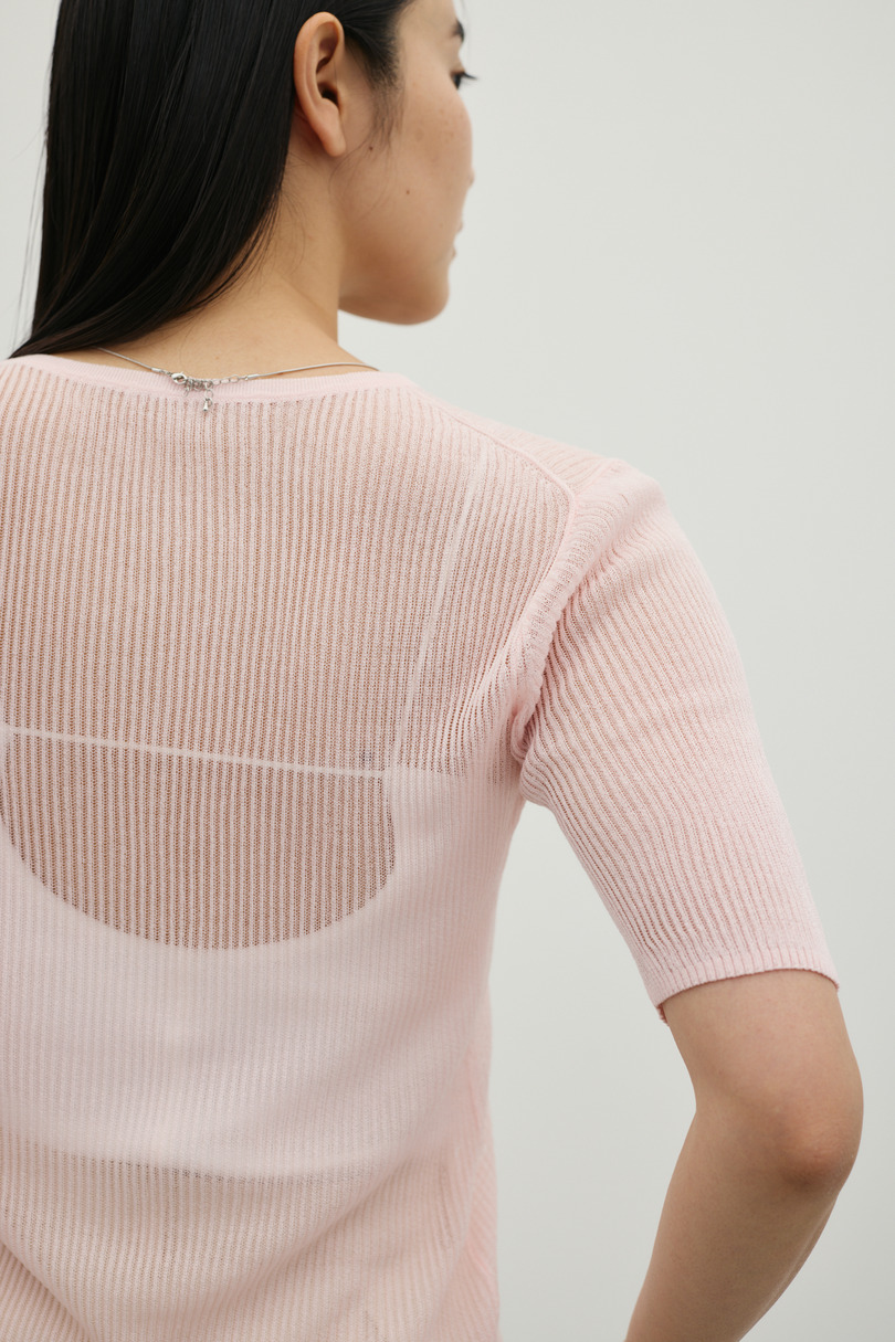 ホールボタンコンパクトニット 詳細画像 PNK 8