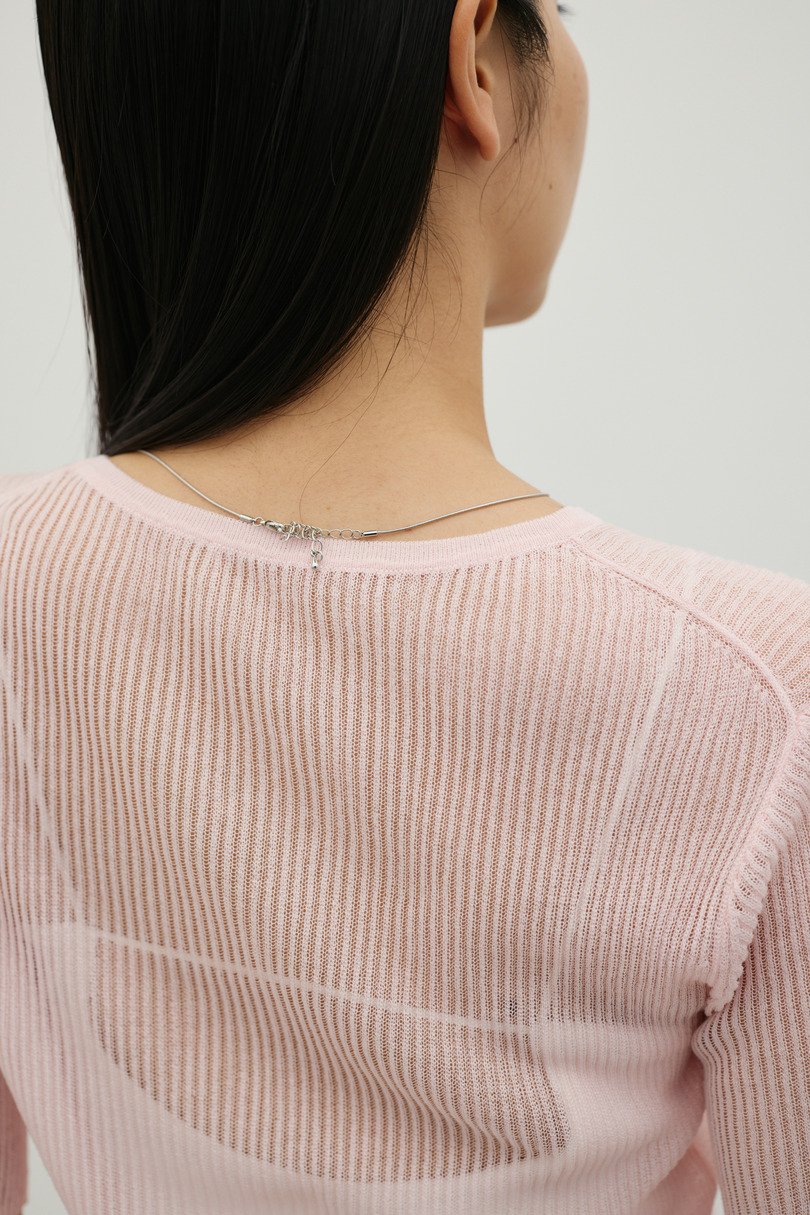 ホールボタンコンパクトニット 詳細画像 PNK 9