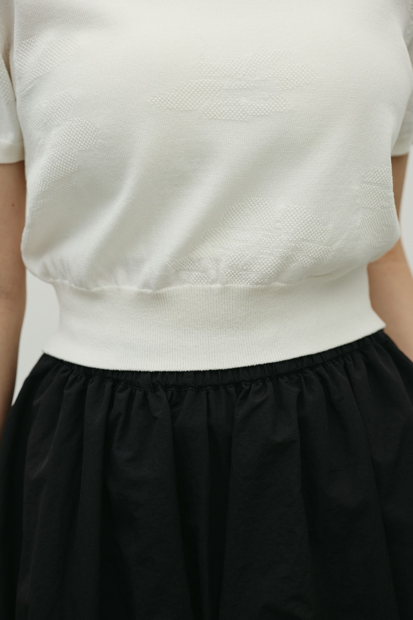 フラワージャガードニット 詳細画像 WHT 7