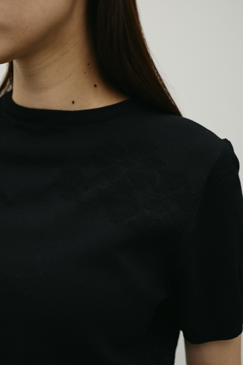 フラワージャガードニット 詳細画像 BLK 10