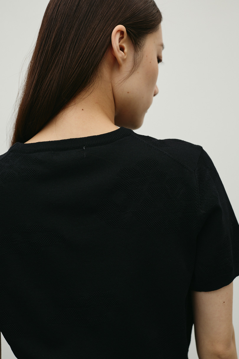 フラワージャガードニット 詳細画像 BLK 11