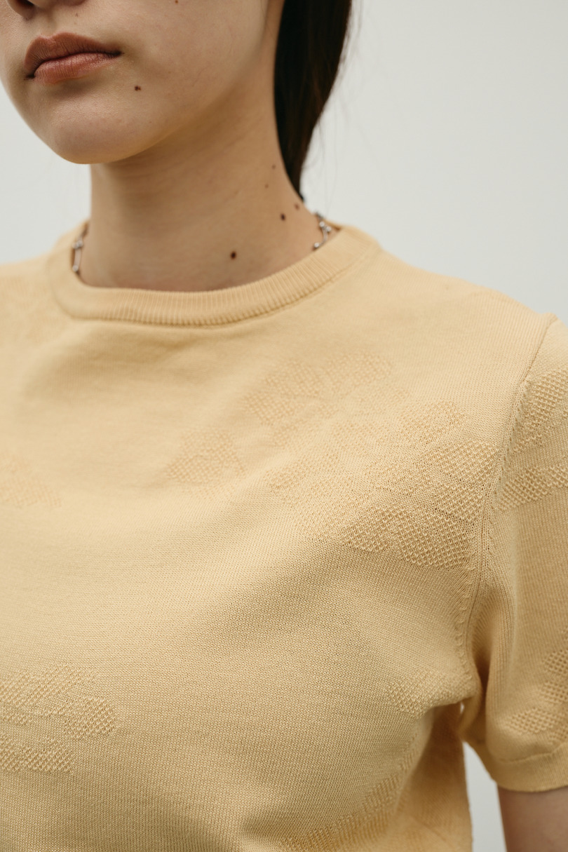 フラワージャガードニット 詳細画像 L/ORG 7