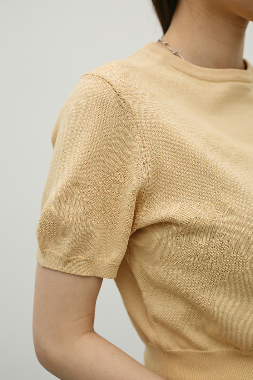 フラワージャガードニット 詳細画像 L/ORG 8