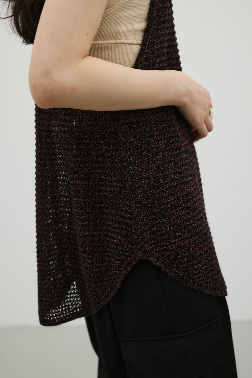 アメスリメッシュニットタンク 詳細画像 BRN 8