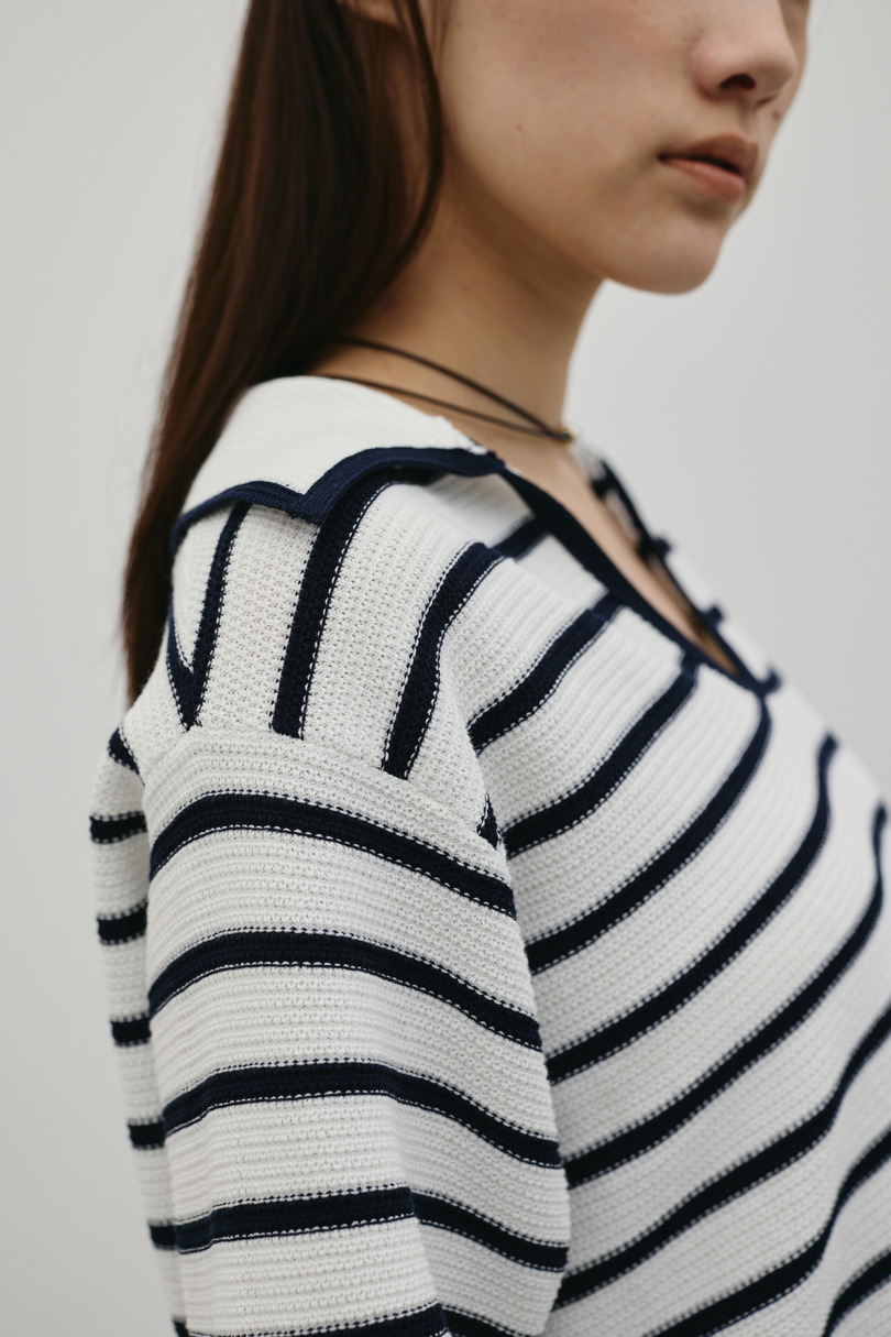 スキッパーニットポロ 詳細画像 柄WHT 8