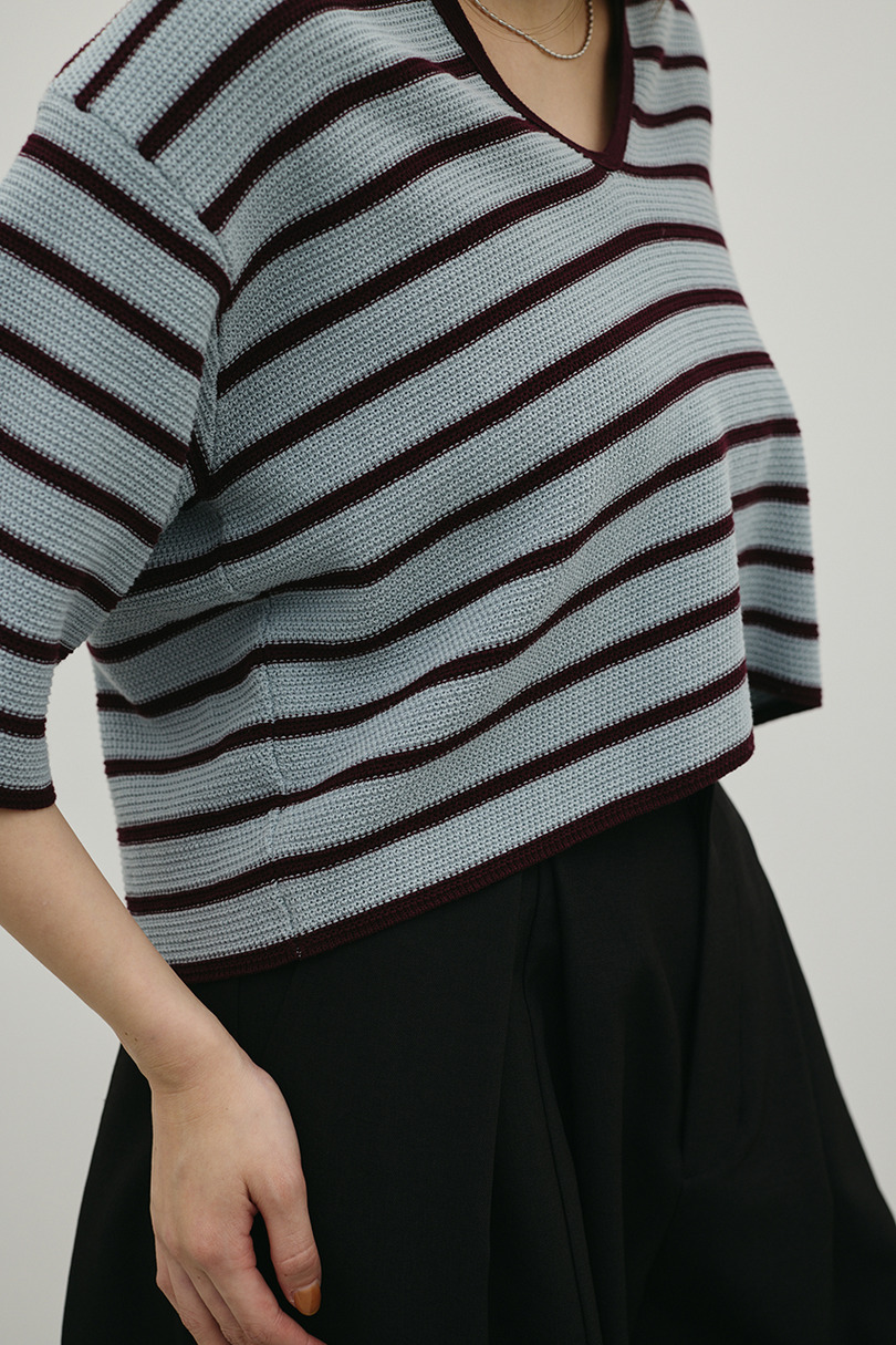 スキッパーニットポロ 詳細画像 柄BLU 10