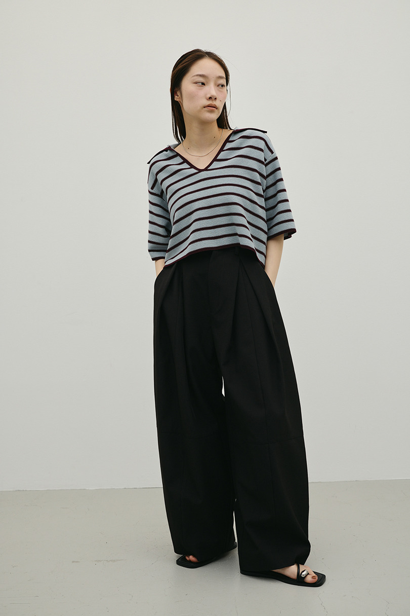 スキッパーニットポロ 詳細画像 柄BLU 4