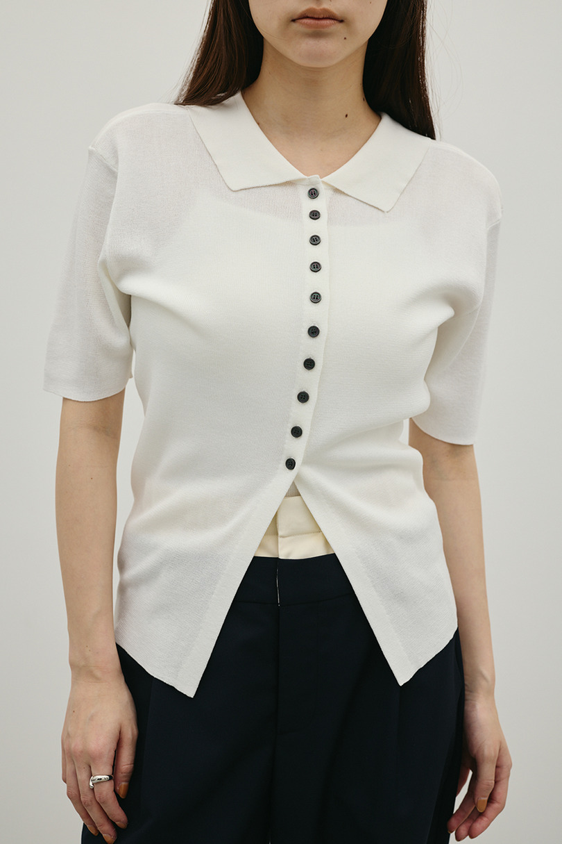 2WAYカラーニットポロ