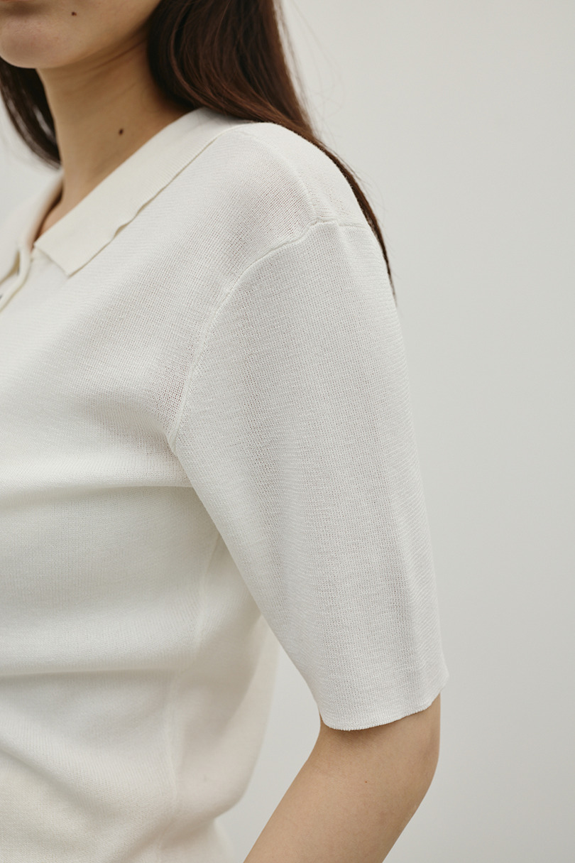 2WAYカラーニットポロ 詳細画像 WHT 11