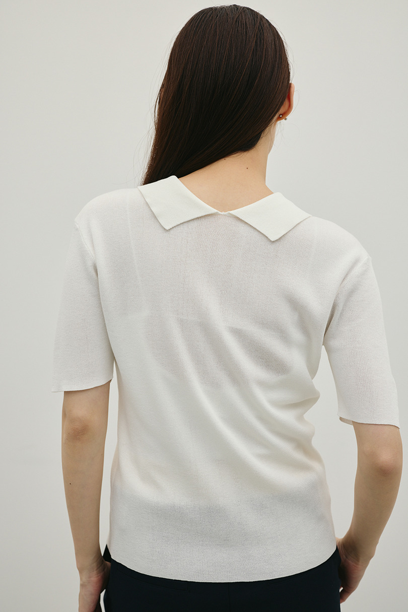 2WAYカラーニットポロ 詳細画像 WHT 6