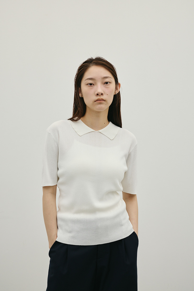 2WAYカラーニットポロ 詳細画像 WHT 7