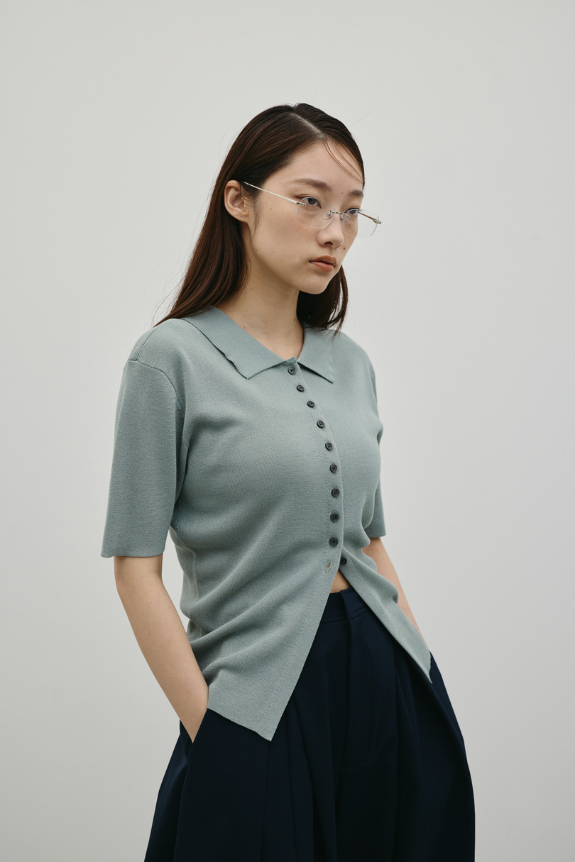 2WAYカラーニットポロ