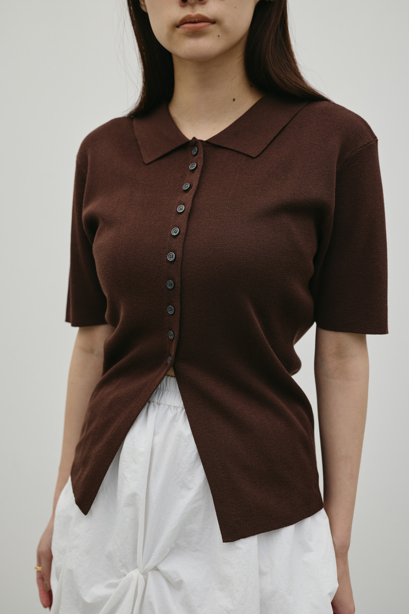 2WAYカラーニットポロ