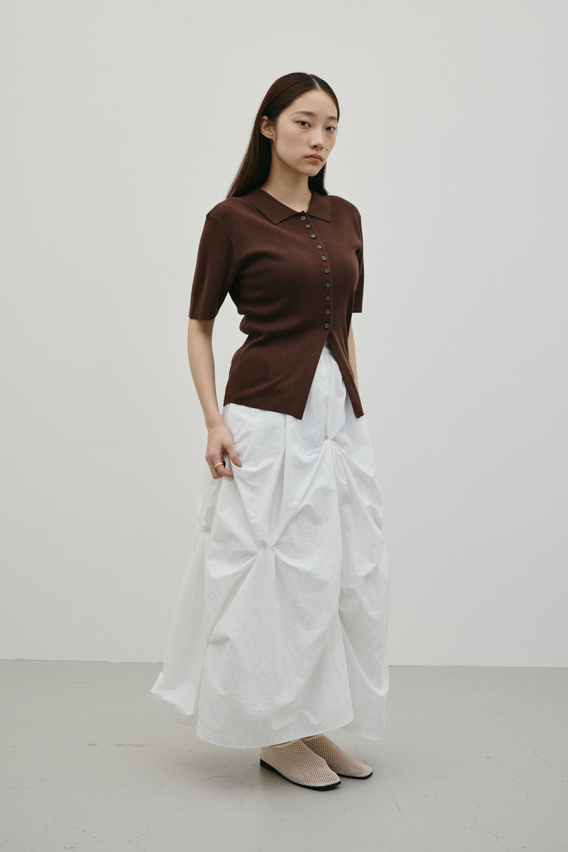 2WAYカラーニットポロ 詳細画像 BRN 3