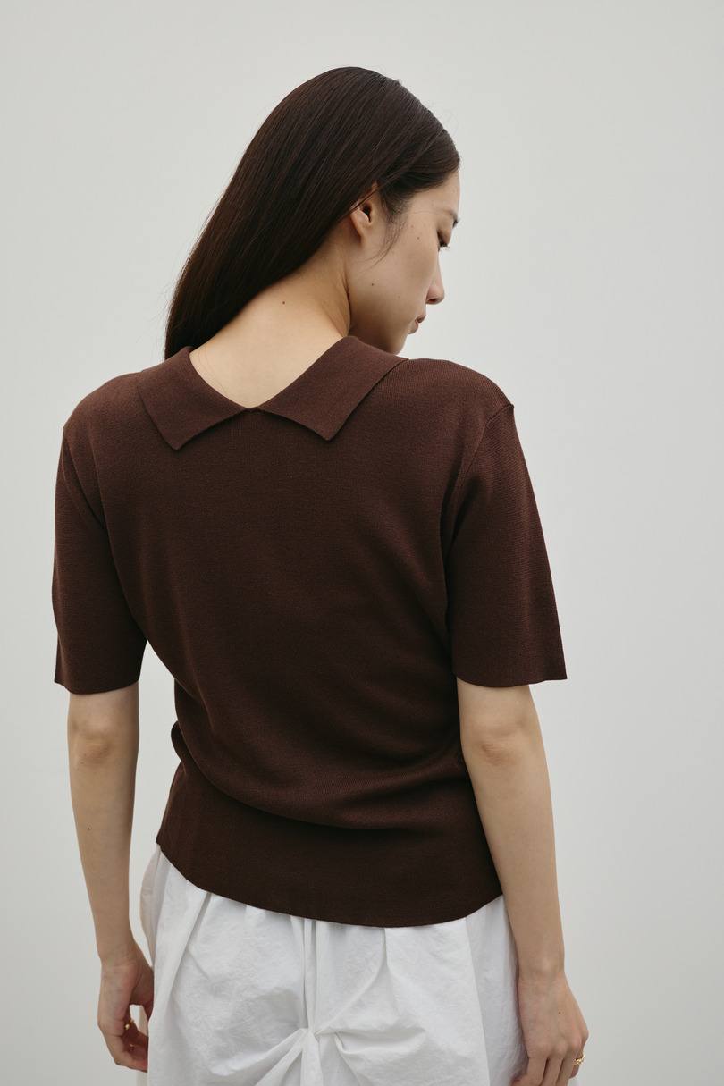 2WAYカラーニットポロ 詳細画像 BRN 5