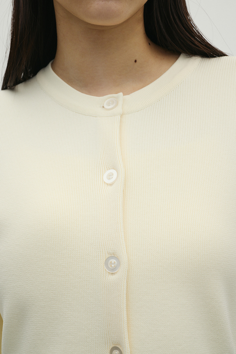 ペプラムフォルムスリーブカーデ 詳細画像 IVOY 6