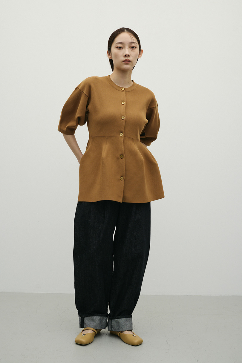 ペプラムフォルムスリーブカーデ 詳細画像 CAM 6