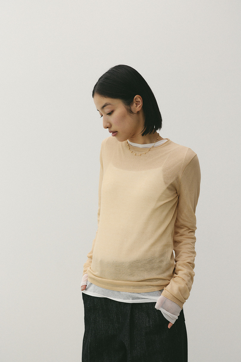 シアースキンニットトップ 詳細画像 BEG 5