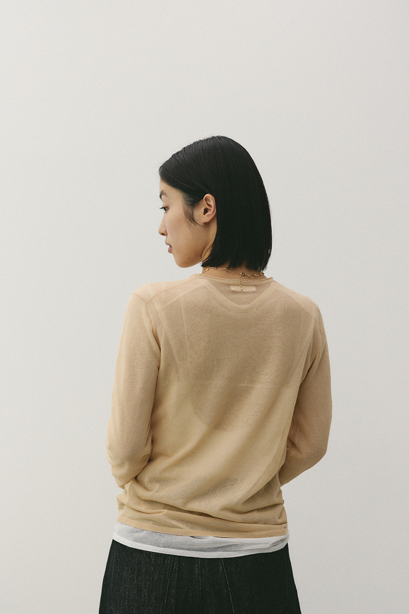 シアースキンニットトップ 詳細画像 BEG 7