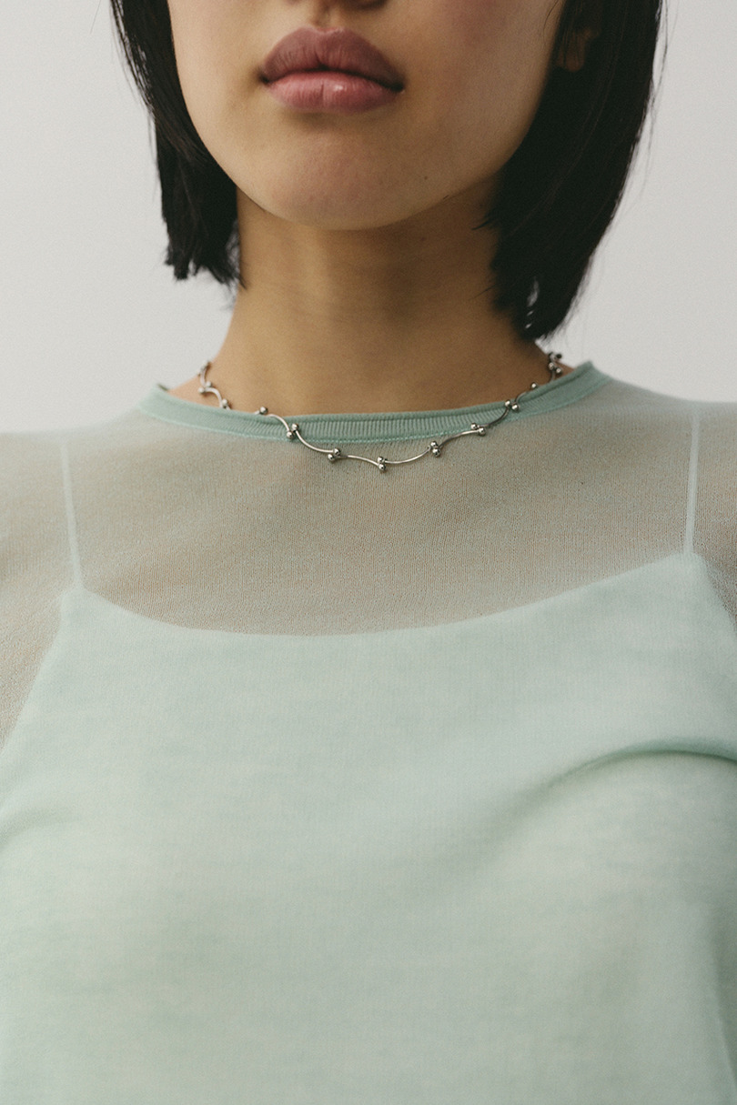 シアースキンニットトップ 詳細画像 MINT 6